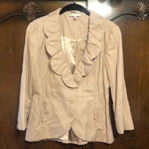 Cabi blush pink petal jacket size 8 .. like new worn twice
